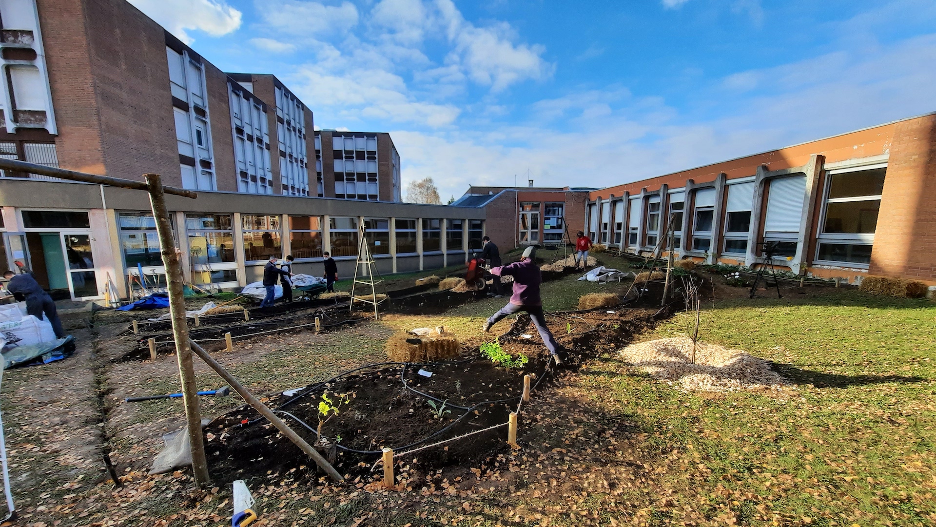 Vegetable gardens in High Schools – Amiens > Vergers Urbains, Atelier l’Embellie, Epigénie 2020 – 2021